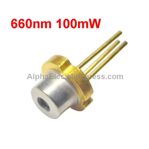 1pc 660nm 100mw RED Laser Diode 5.6mm Red Light Emitting TO56 650nm 658nm LD