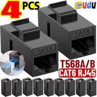 RJ45 CAT6 Ethernet Coupler - Keystone Jack Straight-Through Module Adapter - Gigabit LAN Net-work Ca