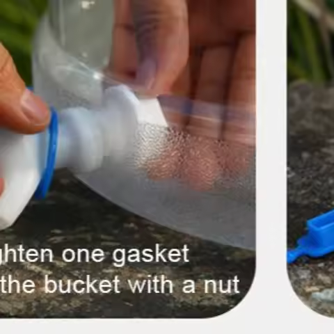 7.5L Water Storage Carrier Large Capacity Water Storage Container with Faucet Drinking Water Bucket 