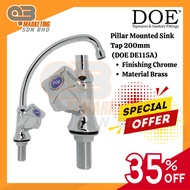 DOE Pillar Mounted Sink Tap 200mm | DOE DE115A | ORIGINAL