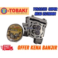OFFER LC135 Y15 SUPER HEAD RACING  25/28MM GOLF CNC BARANG BANJIR #TOBAKI#