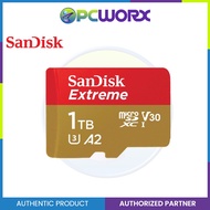 SanDisk Extreme Series 1TB MicroSDXC A2 UHS-1 Class 10 U3 V30 up to 160MB/s (SDSQXA1-1T00-GN6MN)
