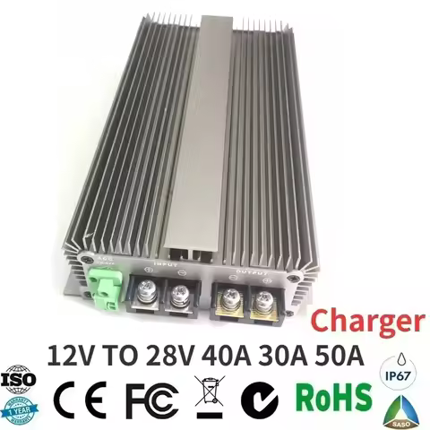 12V TO 28V Charger 20A 40A 30A 50A DC Step Up Converter 11V to 16V Constant Current Battery for 28V
