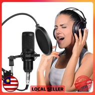 XLR Professional Condenser Microphone Set with 3.5mm Jack Microphone Stand High Quality Sound Youtub