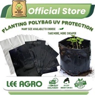 🥗1Pc UV Protection Poly Bag /Polybag/Nursery Plantation Plastic/Polibag Fertigasi/Plastik Semaian Benih Seed/Tanah Hitam