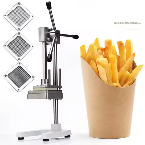 Potato Chip Machine Potato Chip Shredder Vertical Manual French Fries Cutting Machine Potato Cutting