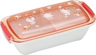 Skater PTLB6B-A Biomass Easy to Clean Lunch Box, 1-Tier, 18.0 fl oz (530 ml), Fluffy, Dome-Shaped Li