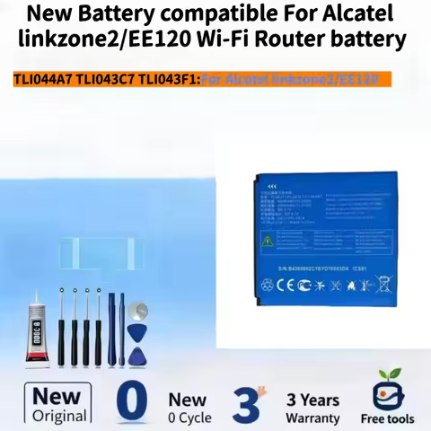 New Battery Compatible For TCL Alcatel linkzone2/EE120 Wi-Fi Router Battery 4400mAh TLi043F1/TLi043C