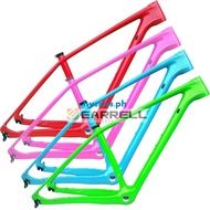 2021 new style EARRELL multicolor carbon fiber mountain bike frame disc brake barrel axle 27.5/29