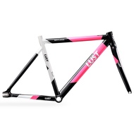 2024 700c Frame Aluminum Fixed Gear and Fork Fixie Bike BSA68 49/51/54cm Gravel Bike Frameset AL7005