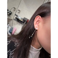 Real Shot 24 pairs of C-ear studs Cowboy texture coating is cool and stylish, retro and fashionable 