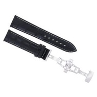 腕時計パーツ 互換品 22mm Leather Watch Band Strap Clasp for TudorブラックベイHeritage 792