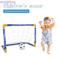 ZENITHBOX​ Soccer Goal Post Net Set, Removable Net with Inflatable Pump Kids Soccer Goal, High-Stren