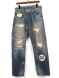 Mastermind Japan MMJ 09SS Ace-high x Levi's Fenom Denim Crush 3 Jeans [MMJ Disco Decoration 3rd] Fra