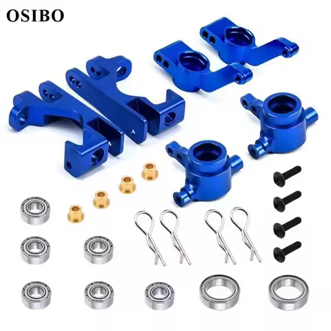 Metal Steering Block Caster Block C-Hub Stub Axle Carrier with Ball Bearing for Traxxas Slash 4X4 1/