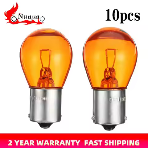 10pcs/Set 1156 BAU15S PY21W Car Indicator Light DC 12V LED Bulbs Brake Reverse Lamp Parking Light Am