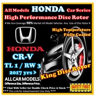 HONDA CRV TL1 RW3 Disc Rotor Drilled Slotted / Pemutar Cakera Berprestasi Tinggi