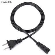 [Woyao] EU Power Cable 2pin IEC320 C7 US Power Extension Cord For Dell Laptop Charger Canon Epson Pr