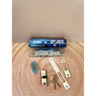 EASTGUARD 41055 Aluminum Sliding Door Lock Set + Anti-Theft Cylinder Lock