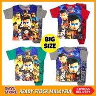 [Tag 10-16] Pyjamas Ejen JC Cotton Big Size for Boy Girl Kids Clothing Set / Baju Tidur Kanak Kanak 