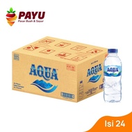 Aqua Air Mineral 600 ml 1 Dus Isi 24 Botol .