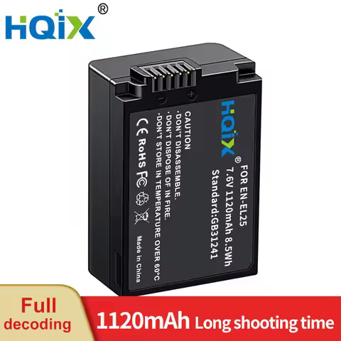 HQIX for Nikon Z30 Z50 ZFC Camera EN-EL25 Charger Battery