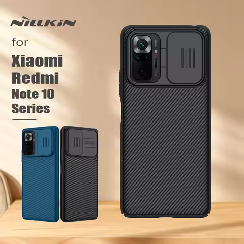 for Xiaomi Redmi Note 10 Pro Case Nillkin CamShield lens Slim Slide Camera Protection back Cover for