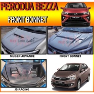 PERODUA BEZZA 2016-2020 FRONT BONNET (JS RACING,MG ADVANCE MG V1) BONET DEPAN FOR BEZZA CAR BODYKIT HOOD KERETA