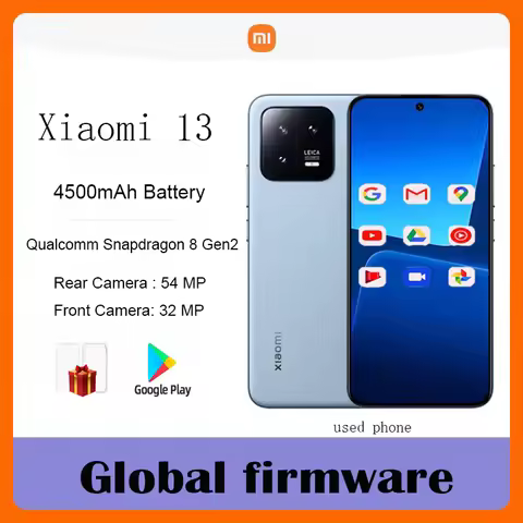 Global firmware Original Xiaomi 13 5G Smartphone 6.36 inches HyperOS 2.0 4500mAh IP68 2400x1080px us