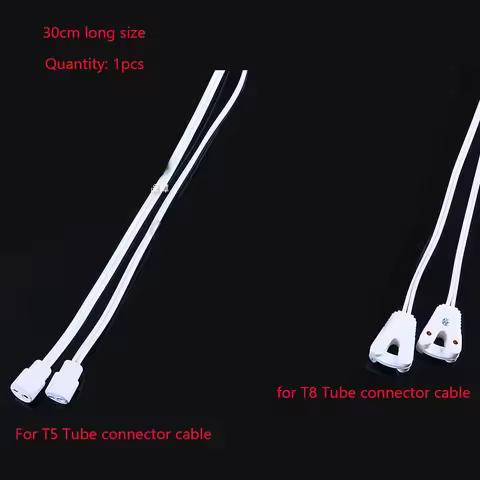 1PCS T5 T8 LED Tube Fluorescent Lamp Connected Cable LED Light's connector 30cm Fluorescent tube Con