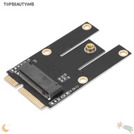 TOPBEAUTY1MB Mini PCI-E Adapter, Portable Black M.2 NGFF Adapter, Durable Plug and Play Detachable W