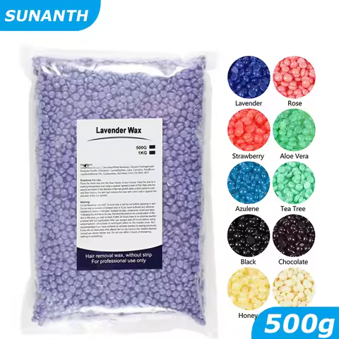 500g/200g/50g Hard Wax Beans for Hair Removal Body European Brazilian Pearl for Wax Warmer Waxing Be