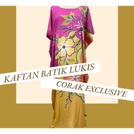 Kaftan Kelawar Canting Batik Kelantan Lukis Tangan Cotton Viscose Baju Tidur Wanita Nightwear Sleepwear Short Sleeve