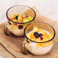 Large 440ml amber glass cup 440ml heat resistant amber glass cup - DT09