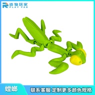 3d Dozen Multicolor Animal Mantis Model Joint Movable Desktop Decoration Crafts Children's Toys 26.2