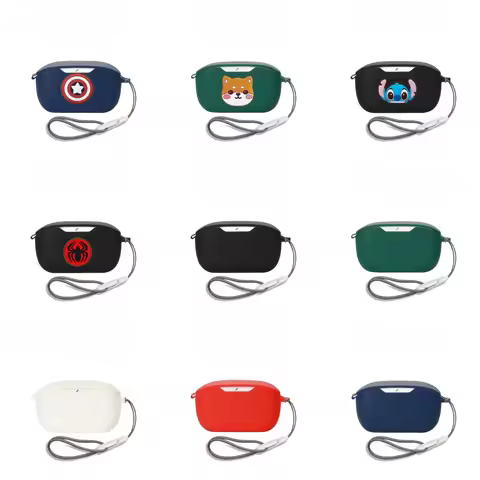 Cartoon Silicone Case for JBL Wave Buds Case Full Edge Shockproof Protection Earphone Cover for JBL 