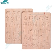 Number Letter Tracing Board Double Sided Wood Handwriting Practicing Board Wooden Tracing Board Writ