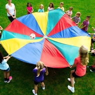 Even though the rainbow ball