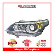 BMW 5 SERIES E60 2003-2007 PROJECTOR HID LO-BEAM LED HEXAGON ANGLE EYES HEADLAMP LAMPU DEPAN COMPITA