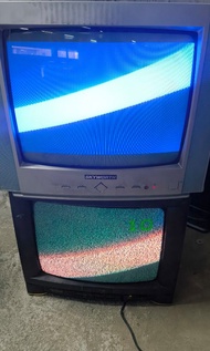 Skyworth 14" CRT TV Sharp 14吋古老電視 打機 展覽 Retro Gaming