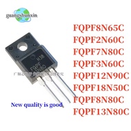 5PCS FQPF8N65C FQPF2N60C FQPF7N80C FQPF3N60C FQPF12N90C FQPF18N50C FQPF8N80C FQPF13N80C TO-220F MOSF