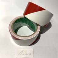Hazard Tape 18 Yards Red White