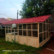 KANDANG UMBARAN JUMBO DENGAN ATAP