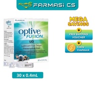Allergan Optive Fusion UD Lubricant Eye Drops Preservative Free 30 x 0.4 ml EXP:12/2027 [ Farmasi CS