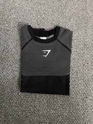 Authentic imported New style Gymshark Shark Onyx Seamless Fitness Slim Short Sleeve 5.0 Top