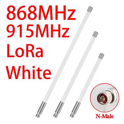 GIZONT White Fiberglass Antenna N-type Outdoor OMNI Lorawan 868MHz 915MHz Antenna For Meshtastic Hel