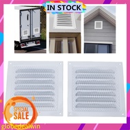 Globedealwin Aolidsive Attic Vent Aluminum Louver Grille with Built in Mesh 2 Pack 7.87 X 7.87in Wal