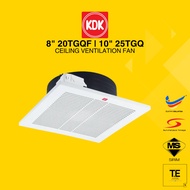 KDK CEILING MOUNT EXHAUST FAN 8" 10" 20TGQF 25TGQ VENTILATING FAN 8 INCH 10 INCH