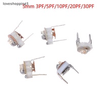 loveshopping1 5PCS 5MM Ceramic Trimmer Capacit Adjustable Capacitor Trimmer Variable Ceramic Capacit