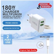 Charger GAN 180W LED A321 WHITE 2 USB Ports Original High Quality RG